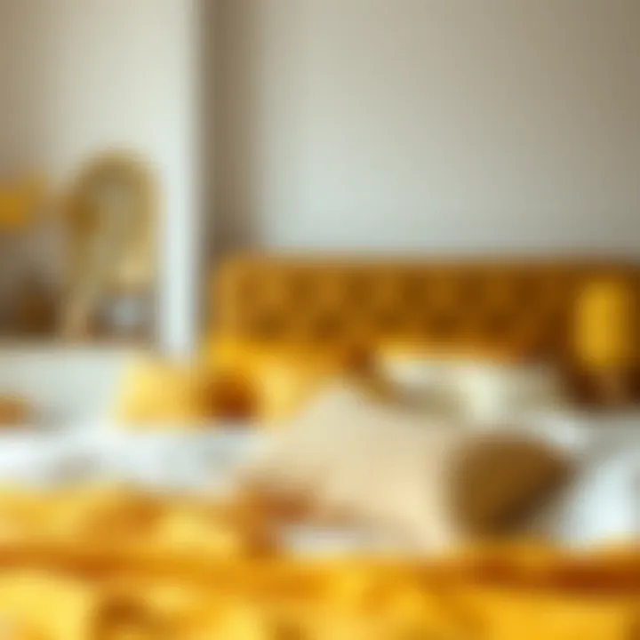 Creating a Cozy Ambiance with Mustard Yellow Accents Cozy bedroom ambiance with mustard yellow accents