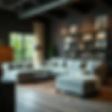 Online marketplace showcasing various couches