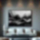 A captivating grey abstract piece showcasing layers and textures