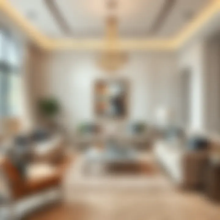 Elegant Living Room Design Elegant living room setup with contemporary furniture