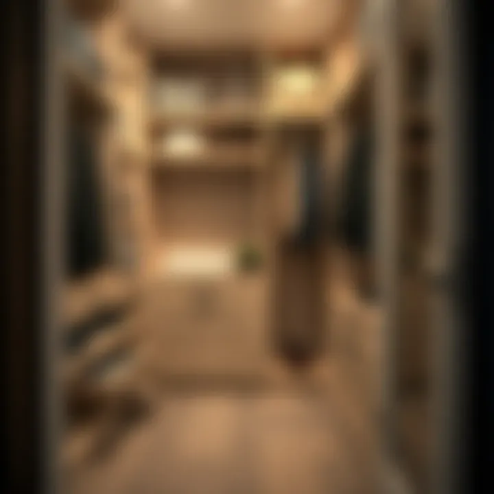 Organized Closet with Narrow Drawers Organized closet featuring practical use of narrow drawers