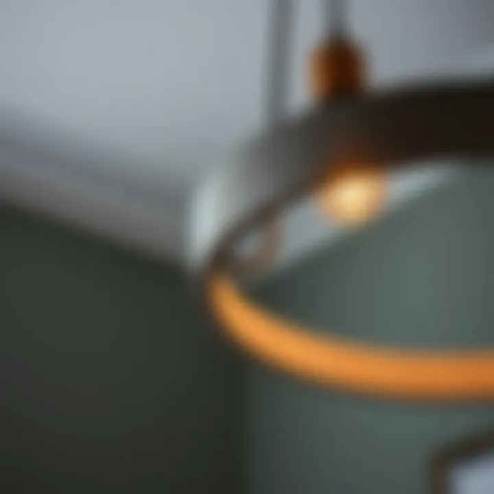 Textured Iron Ring Chandelier Craftsmanship Close-up view of textured iron ring chandelier highlighting its craftsmanship