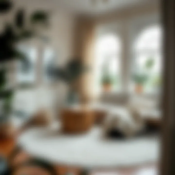 Creating a Cozy Atmosphere with Circular Rugs A cozy reading nook adorned with a plush eight foot circular rug