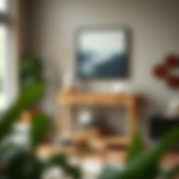 Customization options for an unfinished pine console table displayed