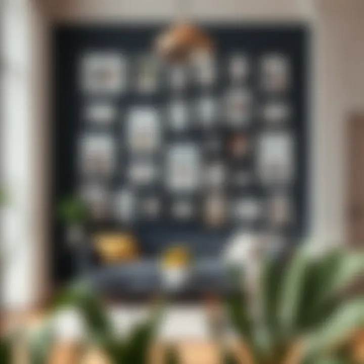 Modern Interior with Stylish Multi Photo Frames Modern interior featuring stylish 4x6 multi photo frames on a gallery wall