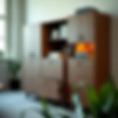 Bench file cabinet showcasing innovative storage solutions