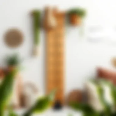 Creative DIY growth chart made from sustainable materials