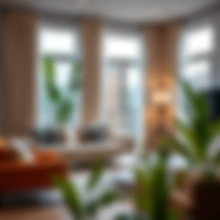Side Mount Curtain Rod Installation in Living Room Installation of side mount curtain rods in a stylish living room