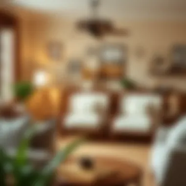 Cozy Living Space with Accent Chair Pads Cozy living room featuring white chair pads on accent chairs