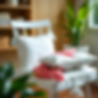 Caring for Your White Chair Pads Maintenance tips for chair pads illustrated with cleaning supplies