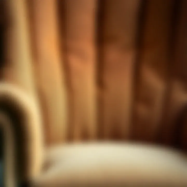 Upholstery Textures of Wingback Armchair Close-up of wingback armchair upholstery showcasing textures