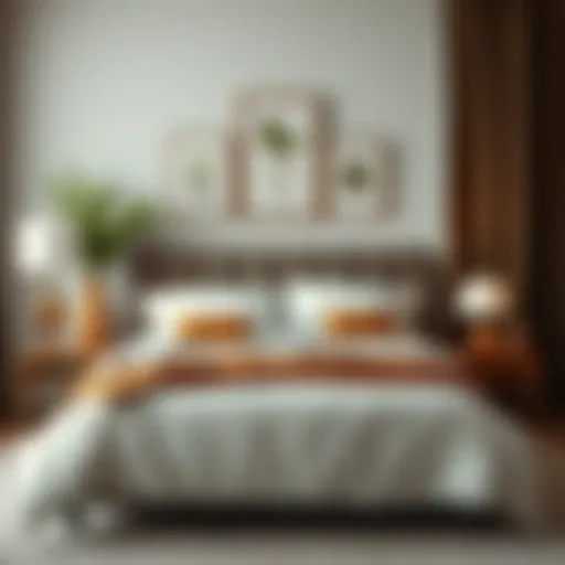 Cozy used bed setup in a stylish bedroom