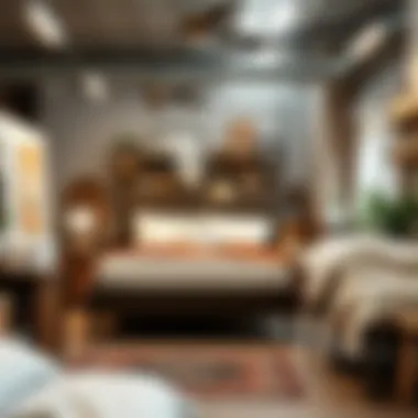 Sustainable shopping experience in a used bed store