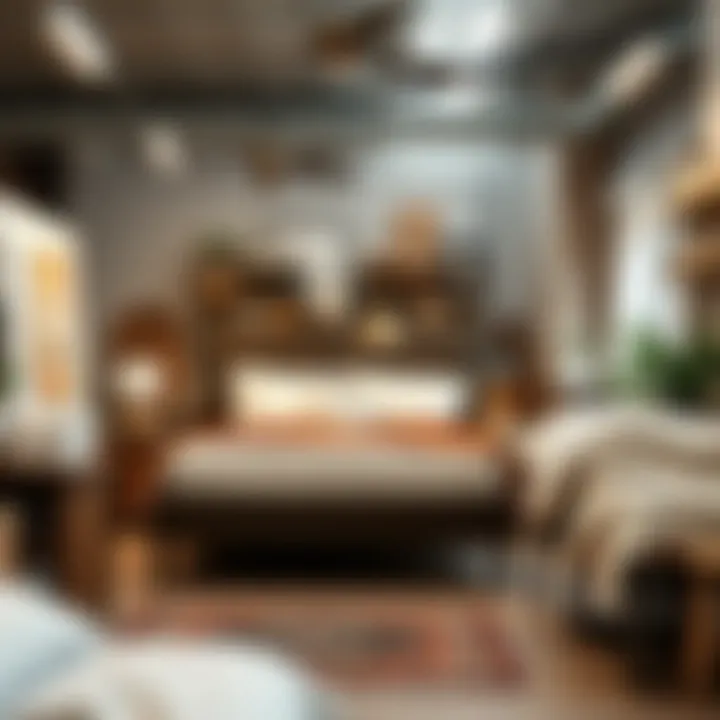 Sustainable shopping experience in a used bed store