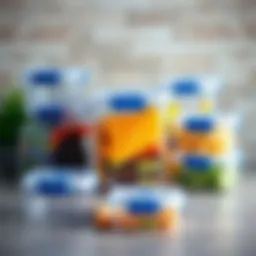 A collection of Lock Lock storage containers showcasing their clear design and airtight lids