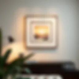 Elegant display of a 16x20 double mat showcasing an 11x14 artwork