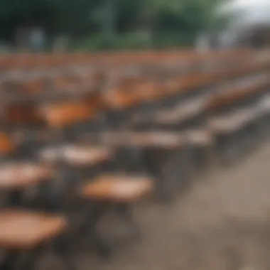 Diverse applications of the 30-inch folding chair in an outdoor event