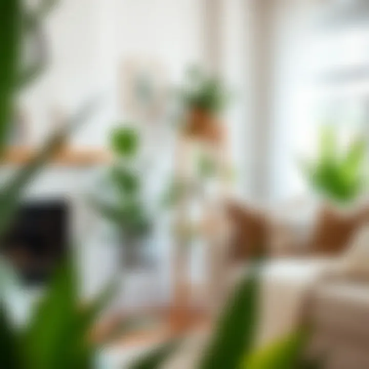 White Plant Stand Enhancing Home Interior A cozy living room featuring a white 3-tier plant stand in a corner