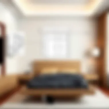 Diagram illustrating the installation process of vertical mount frameless Murphy bed.