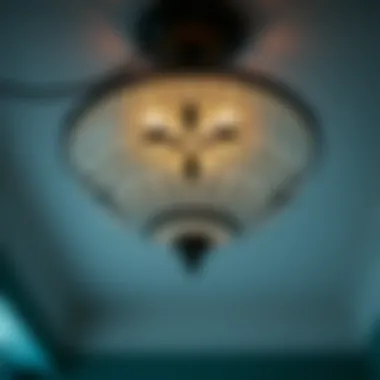 Intricate Patterns in Vintage Glass Ceiling Light Shades Elegant vintage glass ceiling light shade showcasing intricate patterns