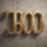 Elegant typography on a vintage wall