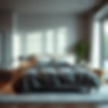 Aesthetic Bedroom with Weighted Blanket Aesthetic bedroom featuring a stylish weighted blanket bed set