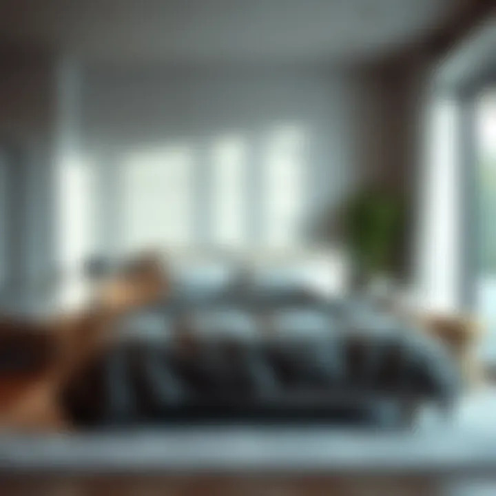 Aesthetic Bedroom with Weighted Blanket Aesthetic bedroom featuring a stylish weighted blanket bed set