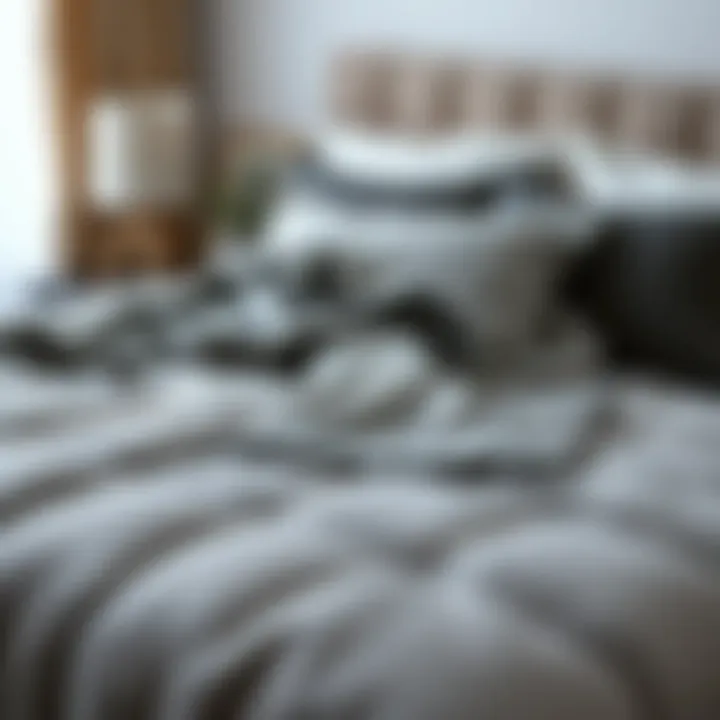 Luxurious Weighted Blanket Set Luxurious weighted blanket set elegantly draped on a modern bed