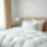 Luxurious White Twin Duvet Cover Set Luxurious white twin duvet cover set on a neatly made bed