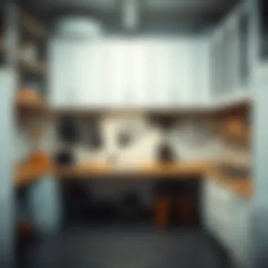 Customized cabinet layout for an organized workspace
