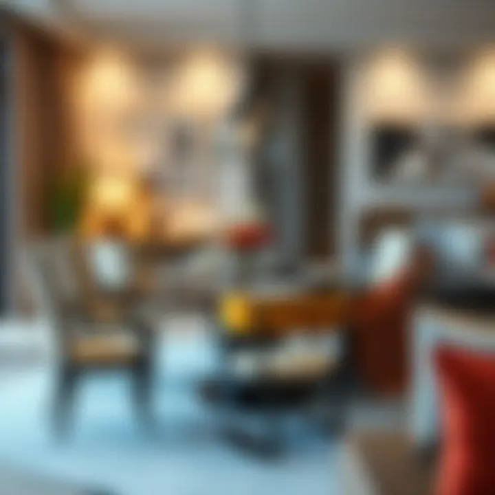 Sophisticated Modern Dining Aesthetic Elegant dining set displayed in a modern setting