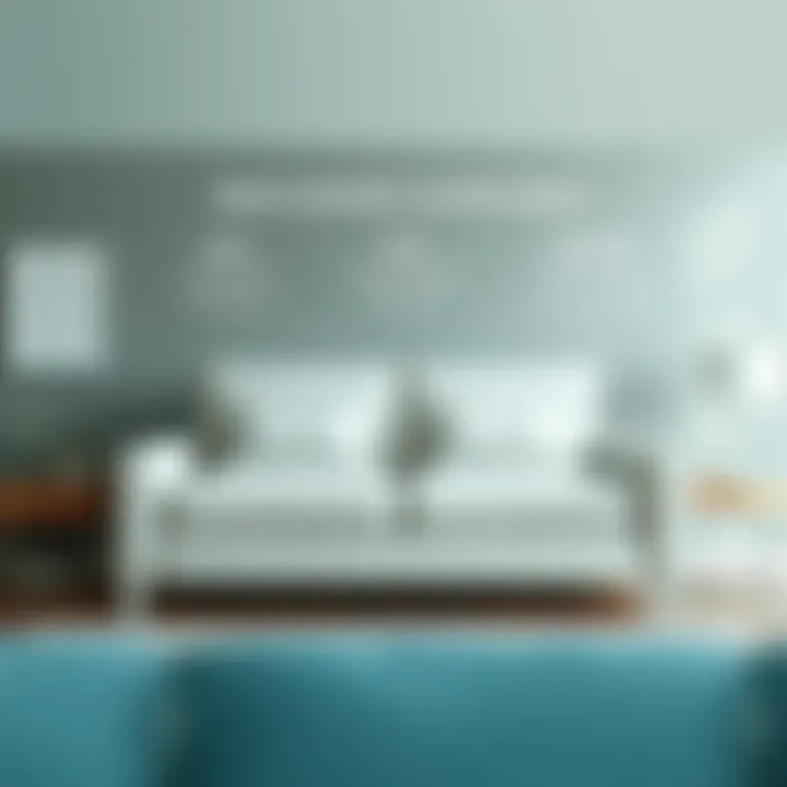 Space Constraint Considerations for Sofa Beds Diagram illustrating space constraint considerations for sofa beds