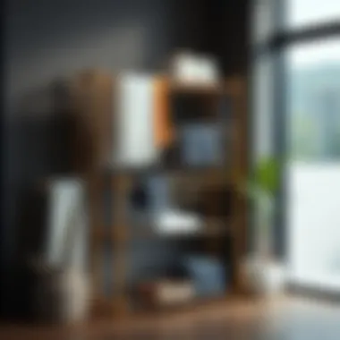 Modern Indoor Drying Rack Design A modern indoor drying rack featuring multiple levels for efficient drying.