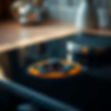 Energy Efficiency of Induction Technology Close-up of induction technology demonstrating energy efficiency.