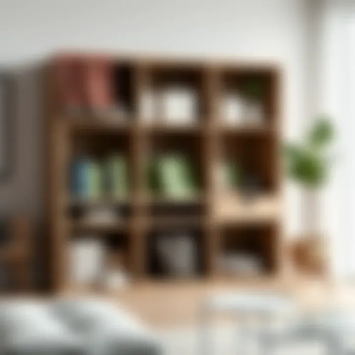 Contemporary Gift Bag Storage Solutions Modern storage unit for gift bags