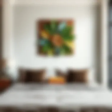 Sustainable wall art made from reclaimed materials