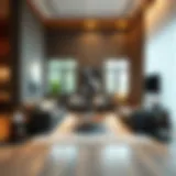 Modern Living Room Design Elegant furniture arrangement in a modern living room