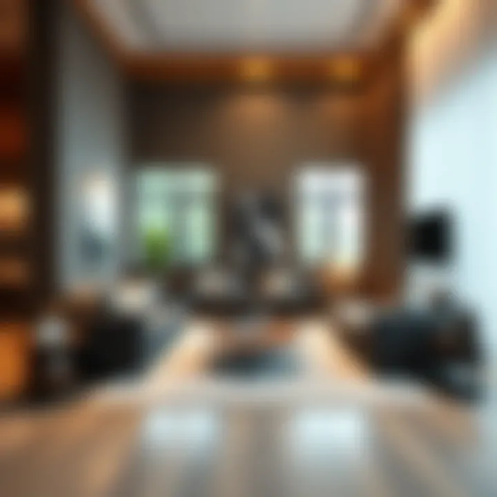 Modern Living Room Design Elegant furniture arrangement in a modern living room