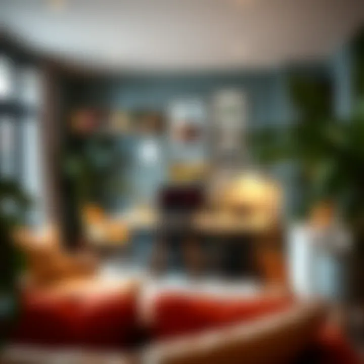 Creative Workspace Transformation A vibrant and inviting workspace with innovative elements