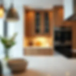 Elegant inset kitchen cabinet design showcasing rich wood finish