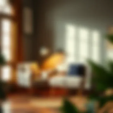 Elegant placement of the Knixhult floor lamp in a cozy reading nook