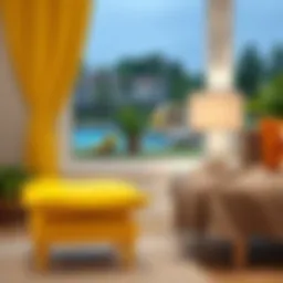 Elegant lemon chair pad design showcasing vibrant colors.