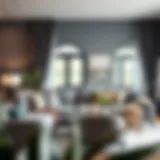 Cozy lounge couch arrangement in a modern living room