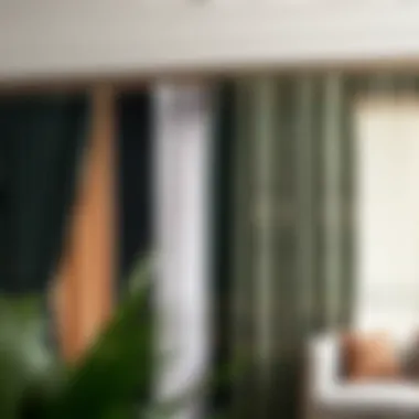 Variety of Curtain Styles Diverse styles of lush decor blackout curtains on display