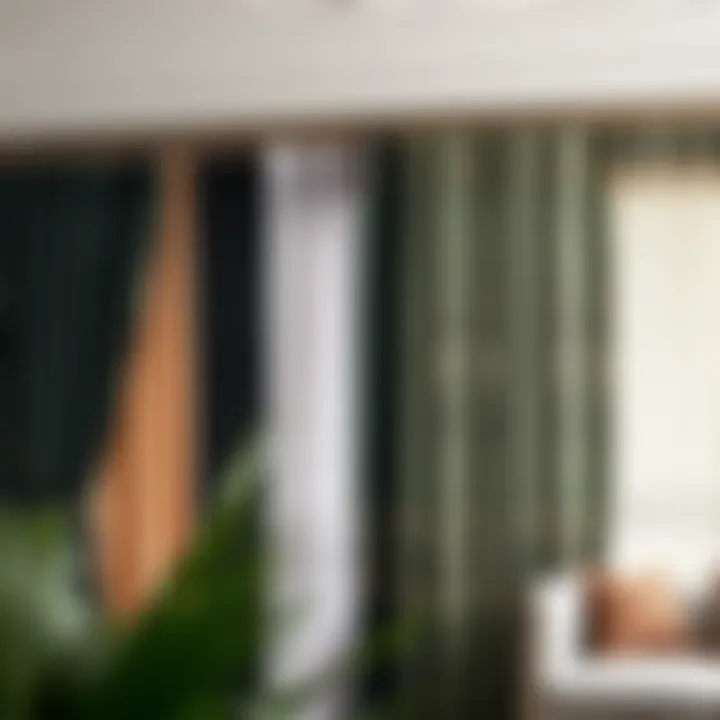 Variety of Curtain Styles Diverse styles of lush decor blackout curtains on display