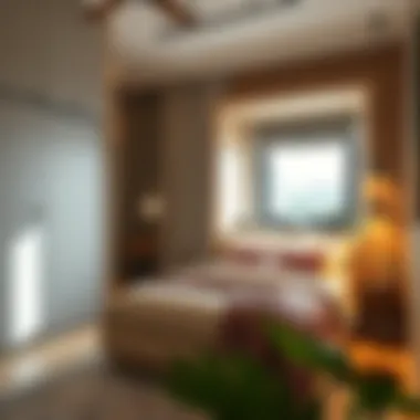 Stylish Integration of Hidden Bed Stylish integrated hidden bed in a small bedroom