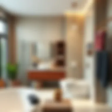 Blending Storage with Modern Bathroom Design Modern bathroom with tall storage solutions blending with decor