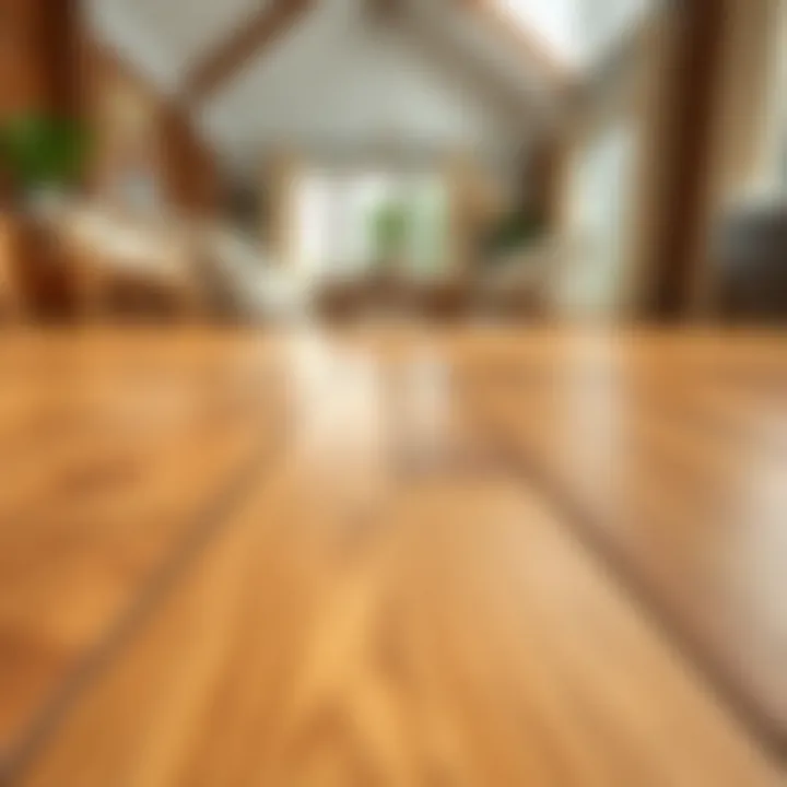 Explore the Elegance of Quality Wood Flooring Close-up of high-quality wood flooring showcasing its texture
