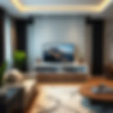 Contemporary Corner TV Stand in Home Decor Contemporary corner TV stand integrating with home decor