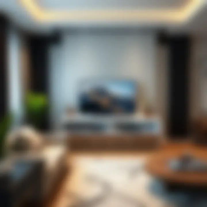 Contemporary Corner TV Stand in Home Decor Contemporary corner TV stand integrating with home decor